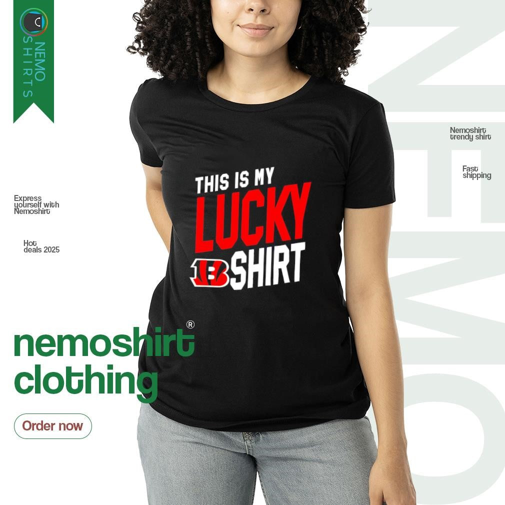 This is my lucky Cincinnati Bengals - Adult & Kids T-Shirts, Sweatshirts & Hoodies apparel design preview 3