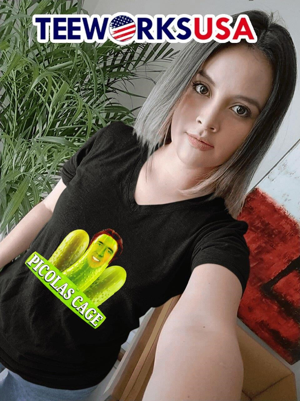 Picolas Cage pickle - Adult & Kids T-Shirts, Sweatshirts & Hoodies apparel design preview 7
