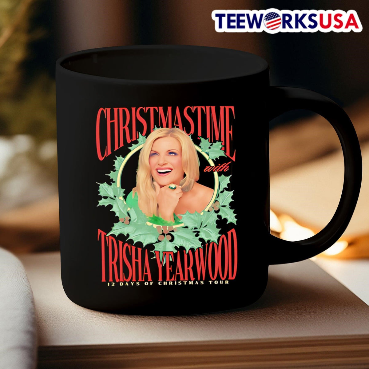 Trisha Yearwood 12 Days Of Christmas Tour 2025 - Adult & Kids T-Shirts, Sweatshirts & Hoodies apparel design preview 3