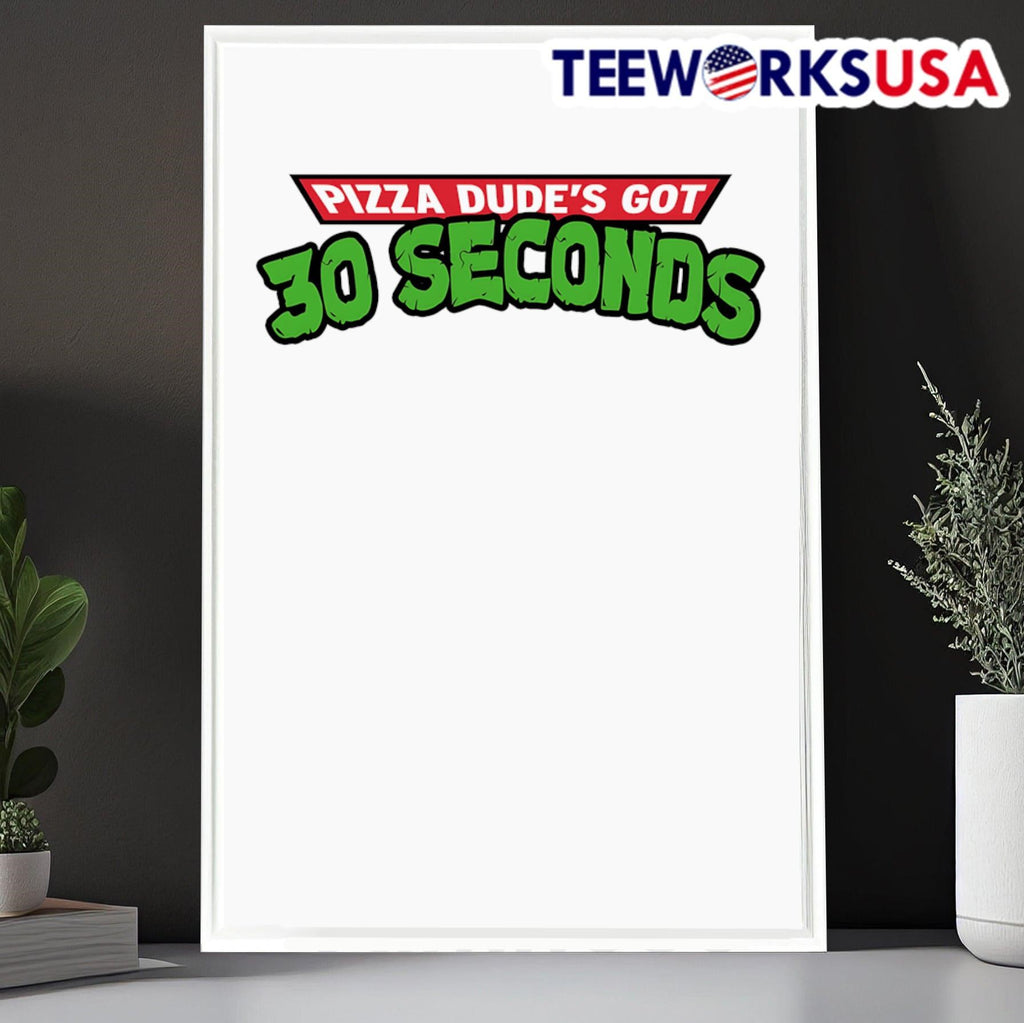 Pizza dude's got 30 seconds - Adult & Kids T-Shirts, Sweatshirts & Hoodies apparel design preview 6