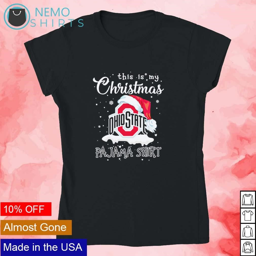 Santa Ohio State Buckeyes logo this is my Christmas - Adult & Kids T-Shirts, Sweatshirts & Hoodies apparel design preview 4