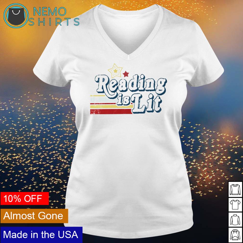 Reading is lit - Adult & Kids T-Shirts, Sweatshirts & Hoodies apparel design preview 5