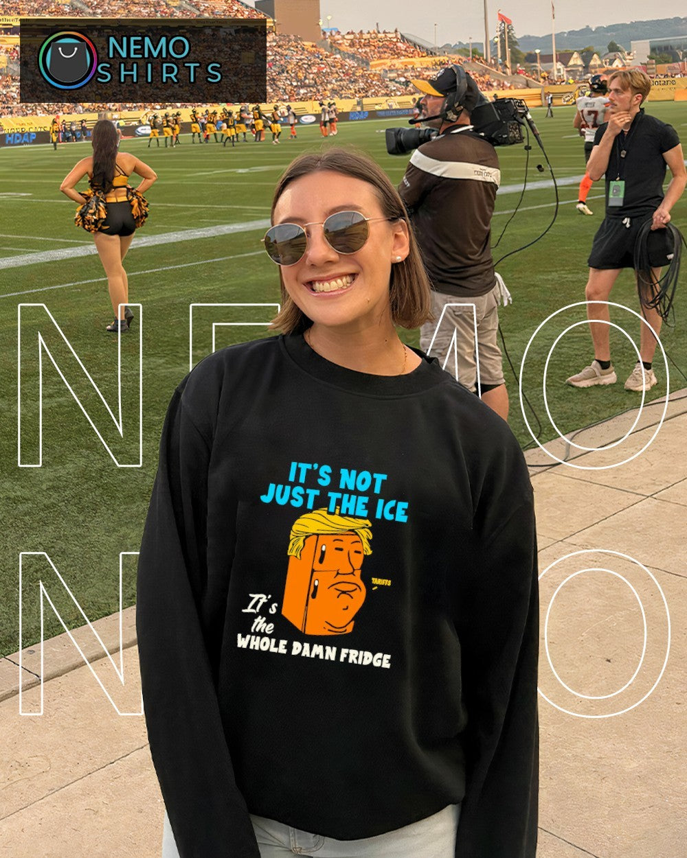 It's not just the ice whole damn fridge Trump tariffs - Adult & Kids T-Shirts, Sweatshirts & Hoodies apparel design preview 6