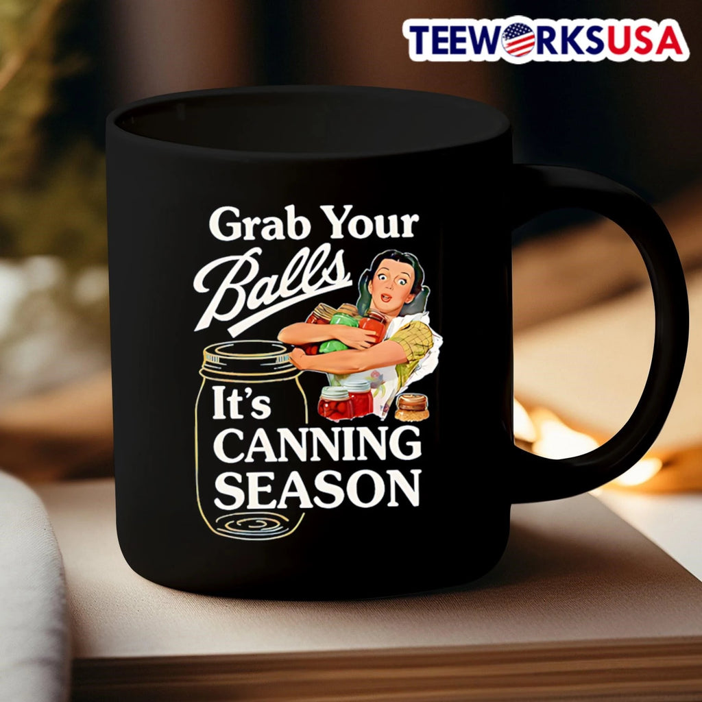 Grab Your Balls It'S Canning Season Jar Apparel - Adult & Kids T-Shirts, Sweatshirts & Hoodies apparel design preview 3