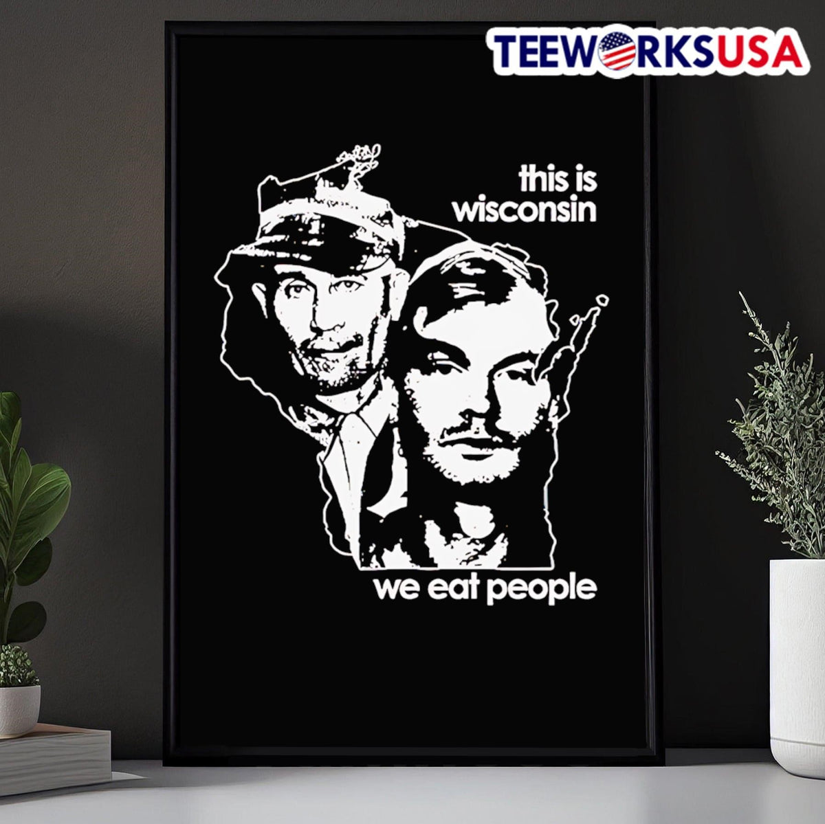 This Is Wisconsin We Eat People - Adult & Kids T-Shirts, Sweatshirts & Hoodies apparel design preview 5