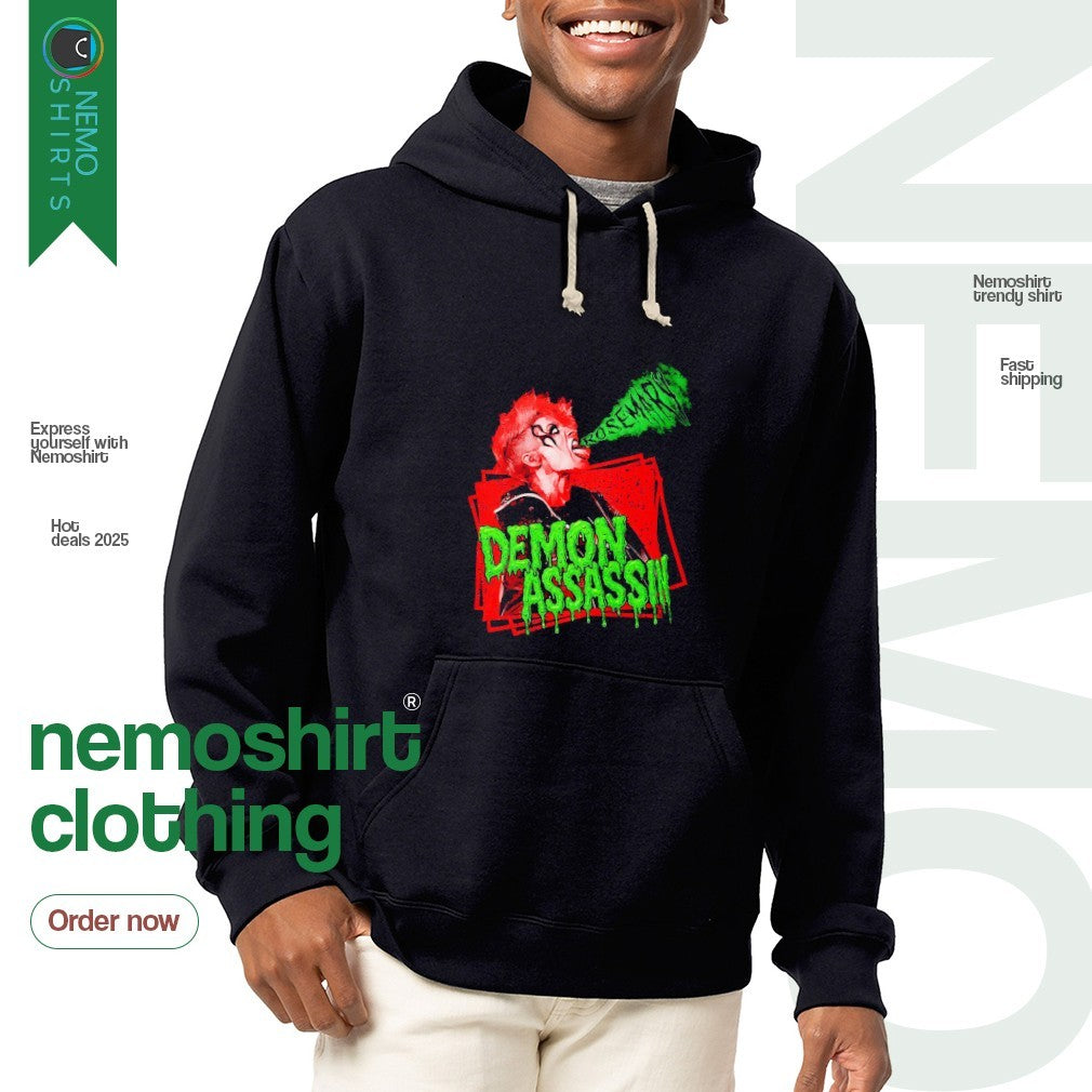 Demon Assassin Rosemary green mist - Adult & Kids T-Shirts, Sweatshirts & Hoodies apparel design preview 2
