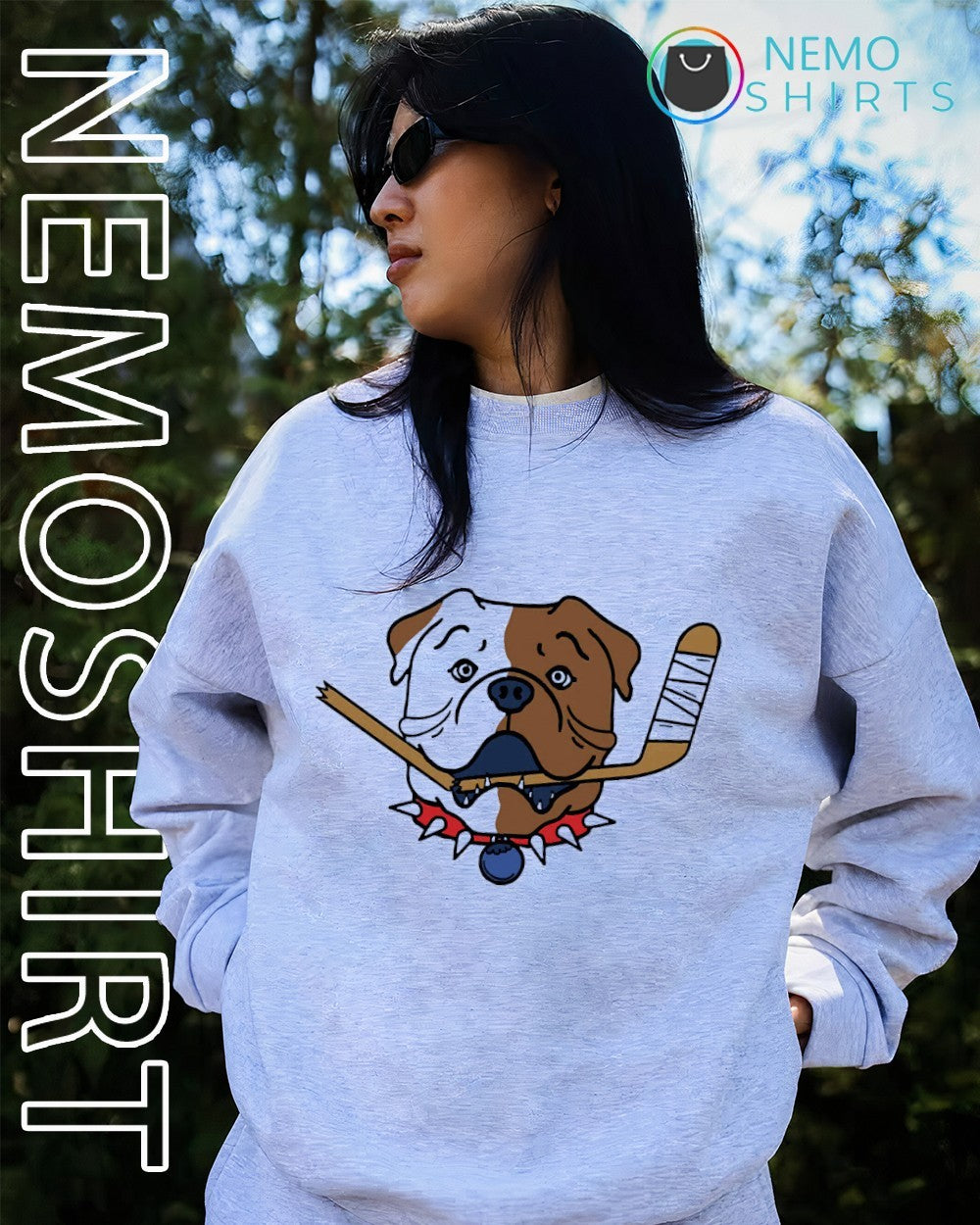 Sudbury Blueberry Bulldogs hockey logo - Adult & Kids T-Shirts, Sweatshirts & Hoodies apparel design preview 4