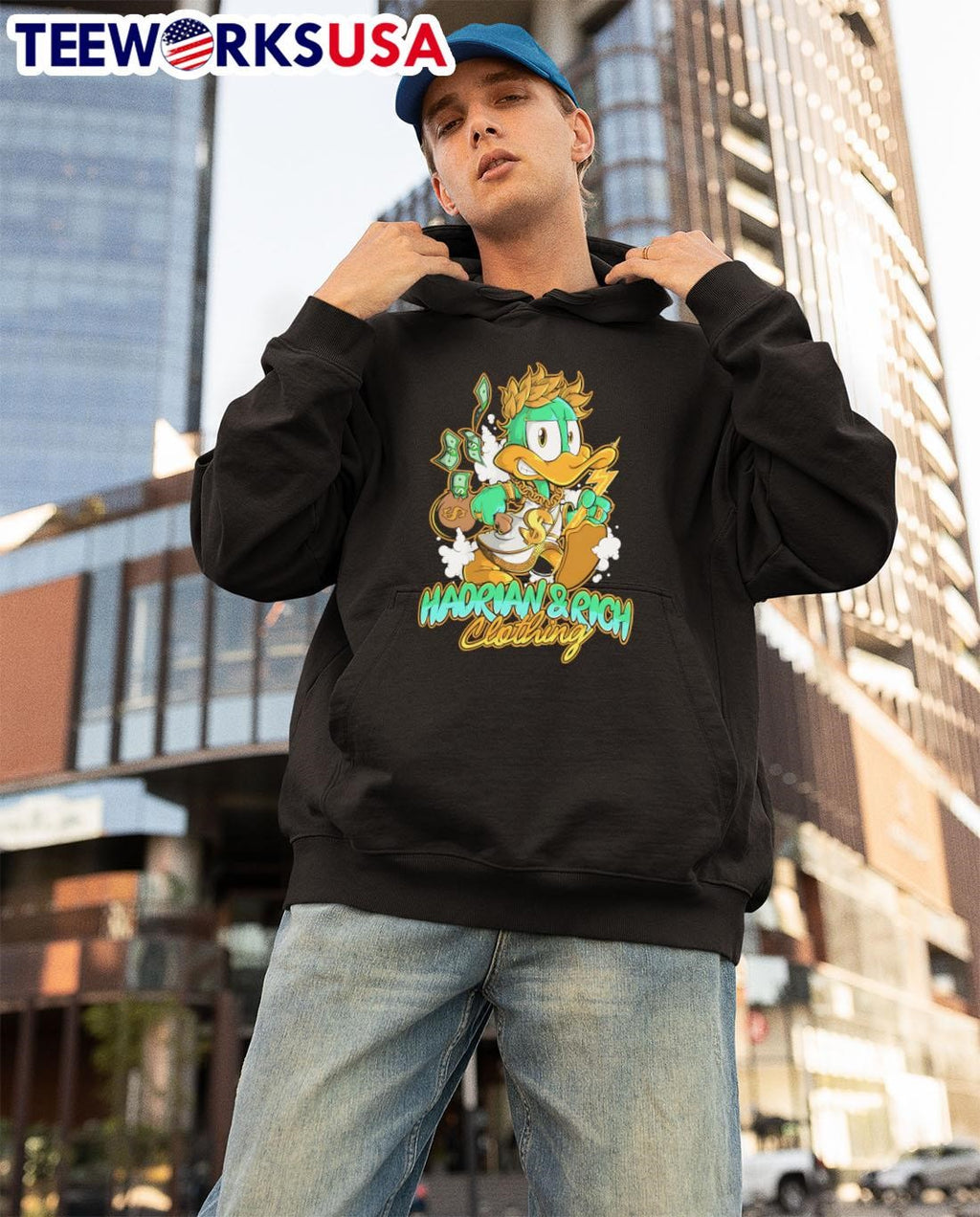 Hadrian and Rich clothing Duck - Adult & Kids T-Shirts, Sweatshirts & Hoodies apparel design preview 3
