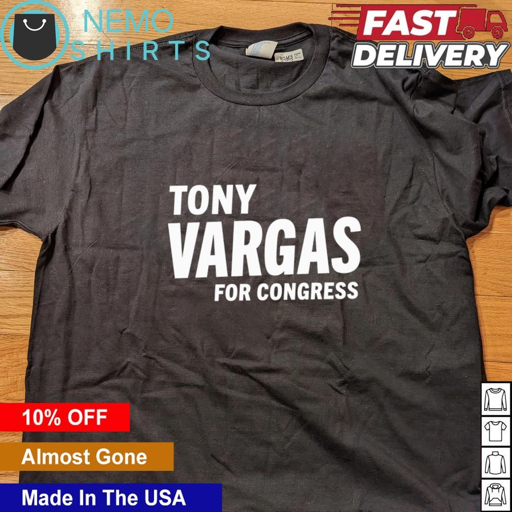 Tony Vargas for Congress - Adult & Kids T-Shirts, Sweatshirts & Hoodies apparel design preview 4