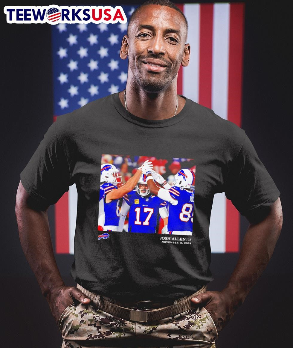 Buffalo Bills Josh Allen Flash Features Week 11 - Adult & Kids T-Shirts, Sweatshirts & Hoodies apparel design preview 1