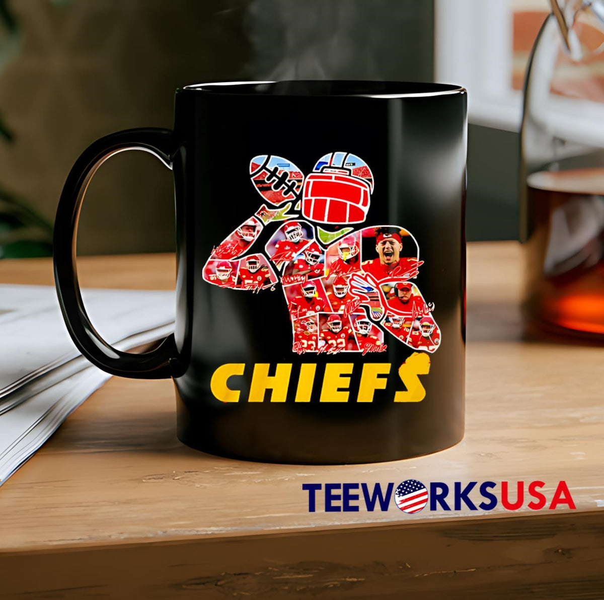 Kansas City Chiefs 2025 New Design face - Adult & Kids T-Shirts, Sweatshirts & Hoodies apparel design preview 2