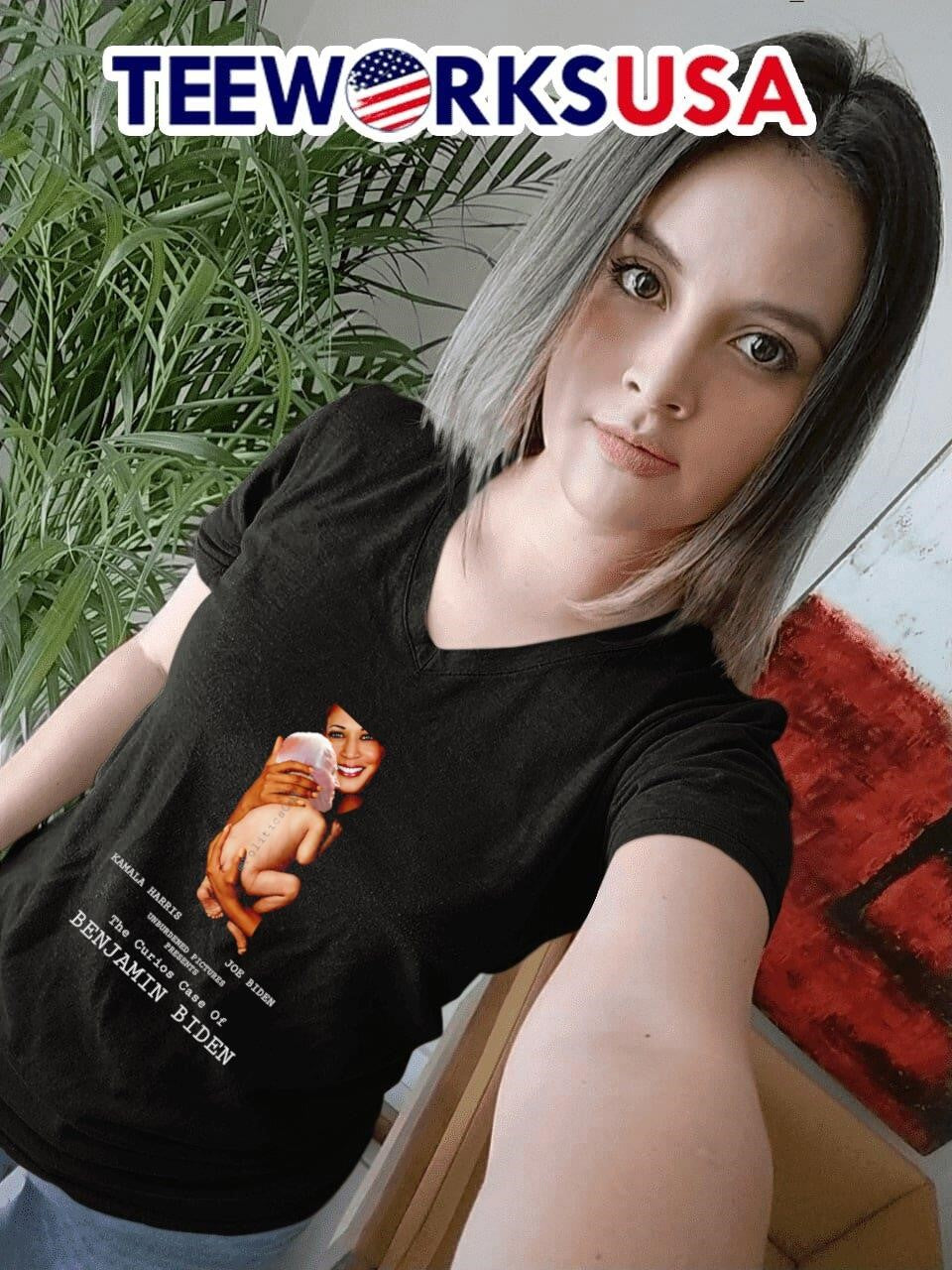 Kamala Harris The curious case of Benjamin Biden - Adult & Kids T-Shirts, Sweatshirts & Hoodies apparel design preview 4