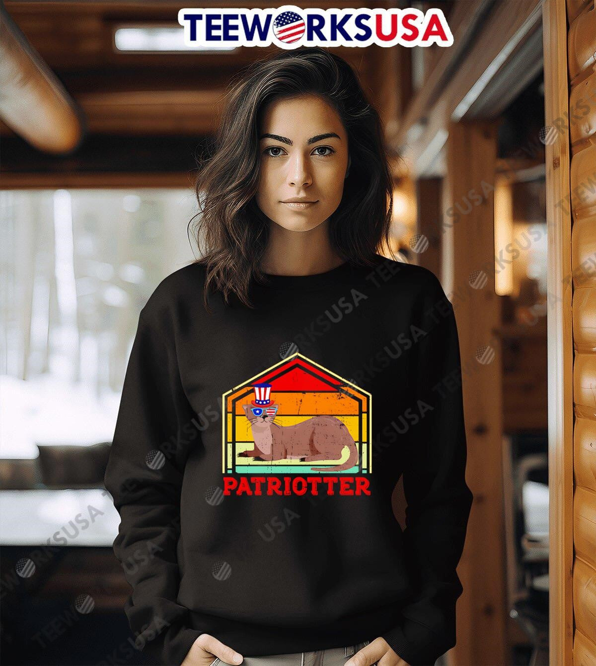 Cat patroitter vintage - Adult & Kids T-Shirts, Sweatshirts & Hoodies apparel design preview 6