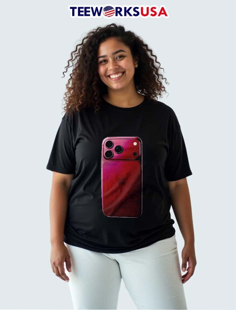 Apple Deep Burgundy Concept Smartphone Rear Camera - Adult & Kids T-Shirts, Sweatshirts & Hoodies apparel design preview 3