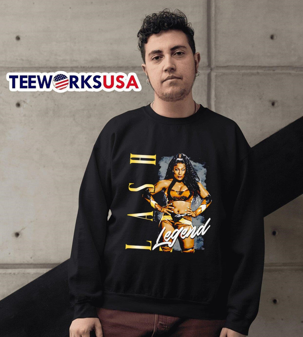 Lash Legend pose graphic - Adult & Kids T-Shirts, Sweatshirts & Hoodies apparel design preview 6