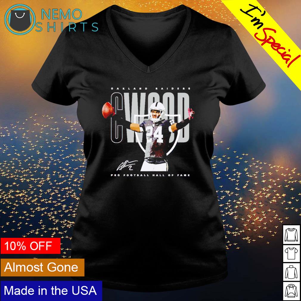 Charles Woodson Oakland Raiders celebration signature - Adult & Kids T-Shirts, Sweatshirts & Hoodies apparel design preview 5