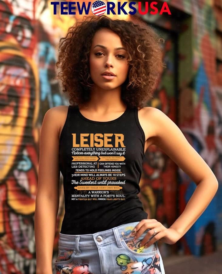 Leiser Completely Unexplainable Notices Everything - Adult & Kids T-Shirts, Sweatshirts & Hoodies apparel design preview 7