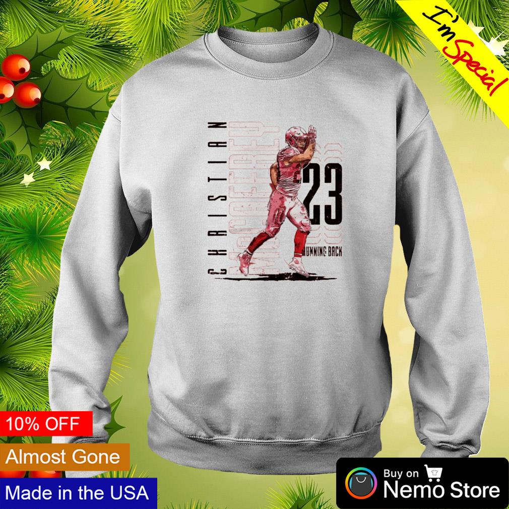 Shark attack Christian McCaffrey San Francisco 49ers - Adult & Kids T-Shirts, Sweatshirts & Hoodies apparel design preview 4