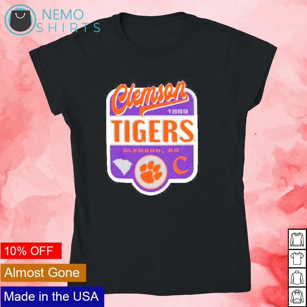 Clemson Tigers 1889 script sign - Adult & Kids T-Shirts, Sweatshirts & Hoodies apparel design preview 4