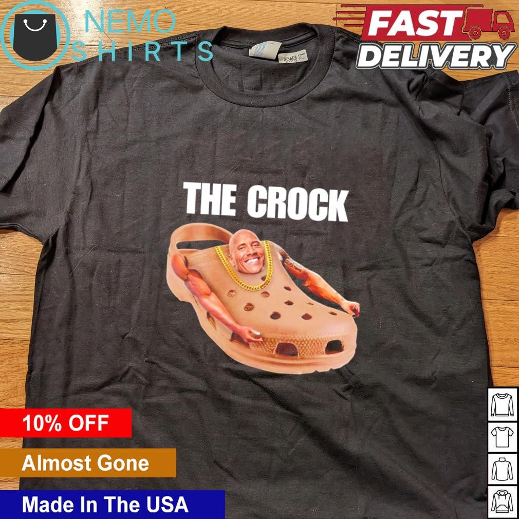 The crock Dwayne Johnson Rock - Adult & Kids T-Shirts, Sweatshirts & Hoodies apparel design preview 4