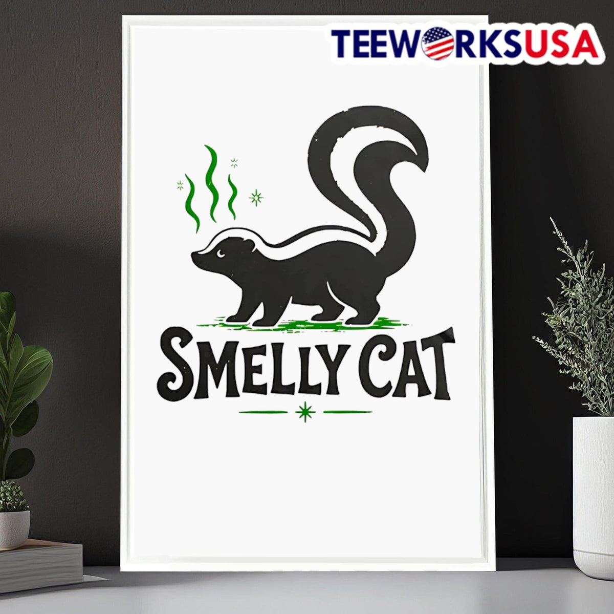 Smelly Cat Skunk - Adult & Kids T-Shirts, Sweatshirts & Hoodies apparel design preview 6