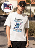 Stitch some people need a shock collar and I the - Adult & Kids T-Shirts, Sweatshirts & Hoodies apparel design preview 1
