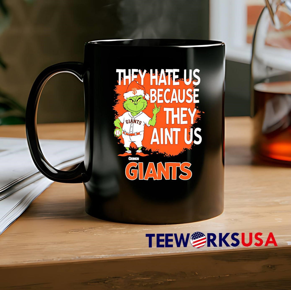 San Francisco Giants Grinch Christmas They Hate Us - Adult & Kids T-Shirts, Sweatshirts & Hoodies apparel design preview 2