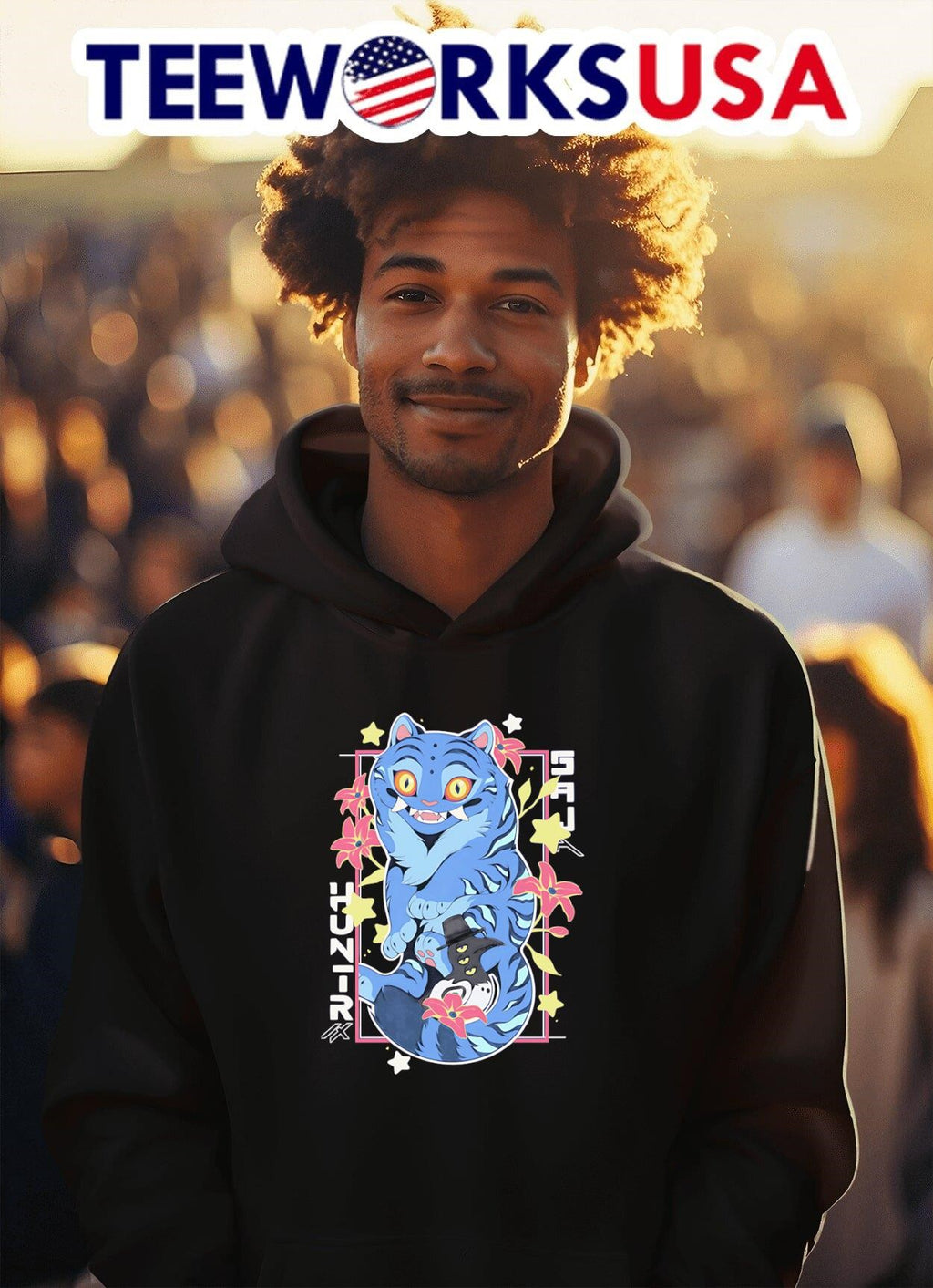 KPop Demon Hunters tiger cartoon - Adult & Kids T-Shirts, Sweatshirts & Hoodies apparel design preview 2