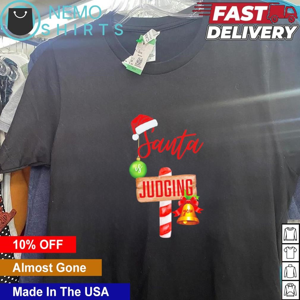 Santa is judging you Christmas - Adult & Kids T-Shirts, Sweatshirts & Hoodies apparel design preview 5