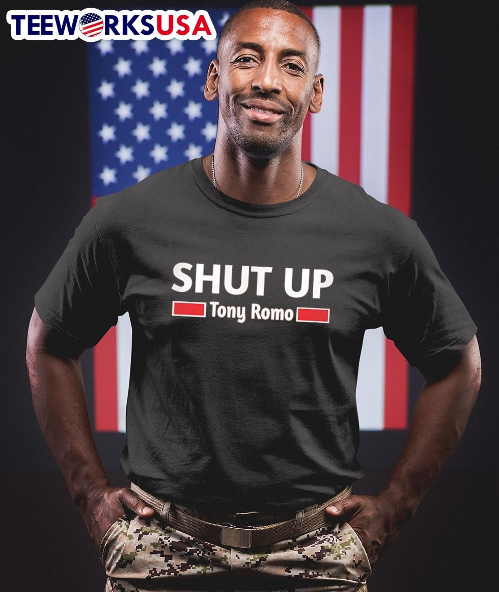 Shut up Tony Romo - Adult & Kids T-Shirts, Sweatshirts & Hoodies apparel design preview 1
