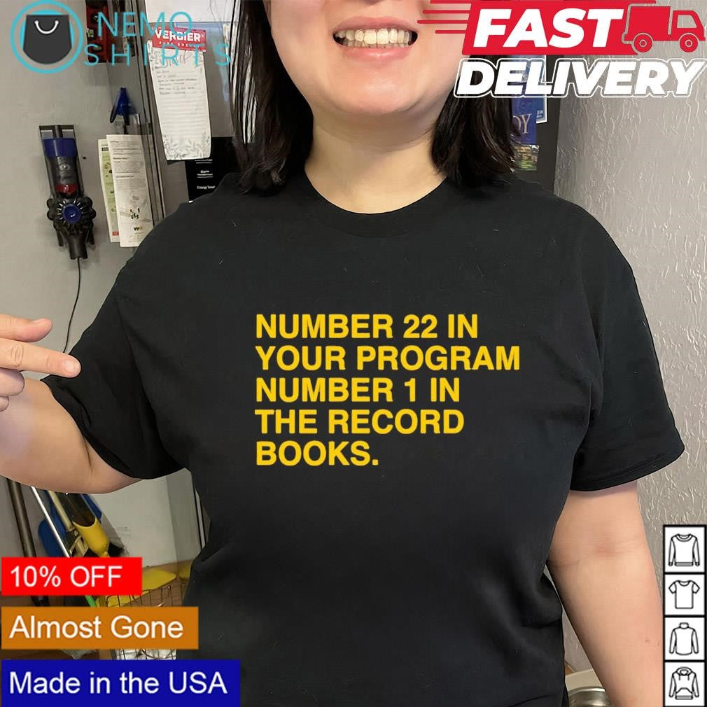 Caitlin Clark number 22 in your program 1 the record - Adult & Kids T-Shirts, Sweatshirts & Hoodies apparel design preview 1