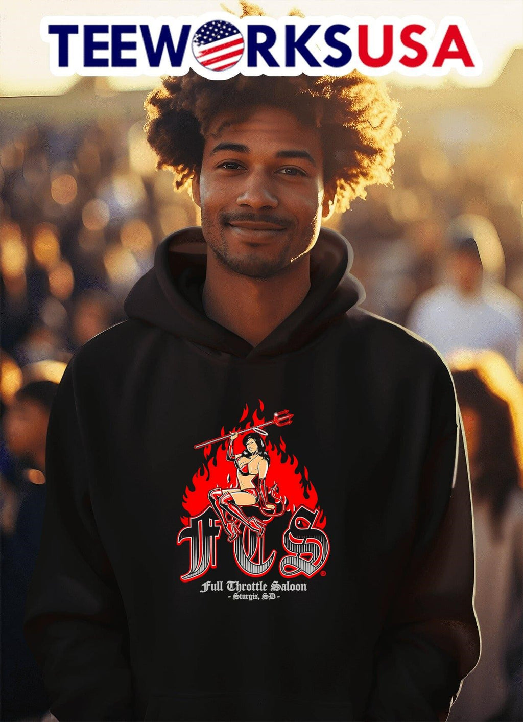 Full Throttle Saloon - Adult & Kids T-Shirts, Sweatshirts & Hoodies apparel design preview 2