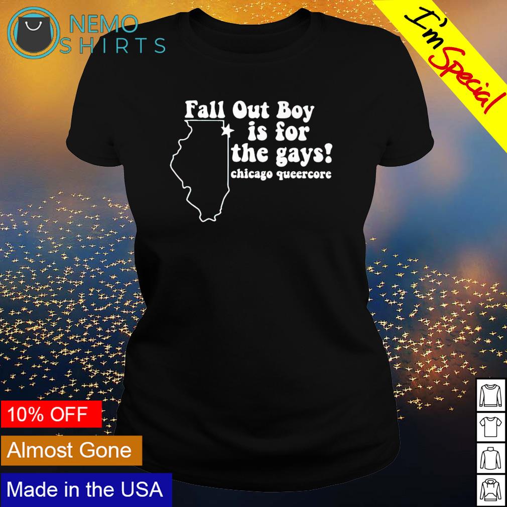 Fall out boy is for the gays Chicago queercore - Adult & Kids T-Shirts, Sweatshirts & Hoodies apparel design preview 3