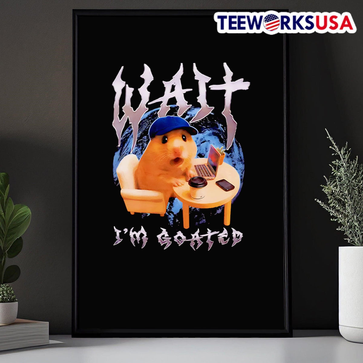 Goated Hamster - Adult & Kids T-Shirts, Sweatshirts & Hoodies apparel design preview 5