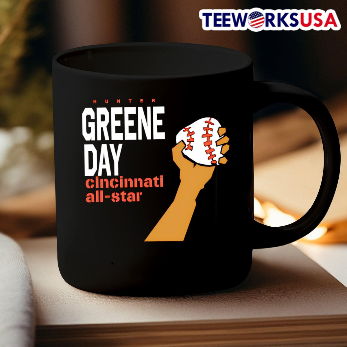 Hunter Greene Day Cincinnati All-Star baseball - Adult & Kids T-Shirts, Sweatshirts & Hoodies apparel design preview 3