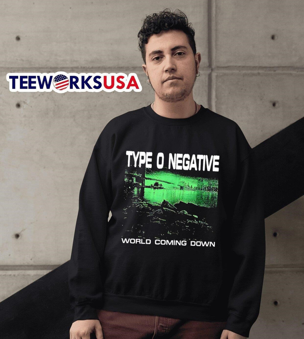 Type o negative world coming down - Adult & Kids T-Shirts, Sweatshirts & Hoodies apparel design preview 6