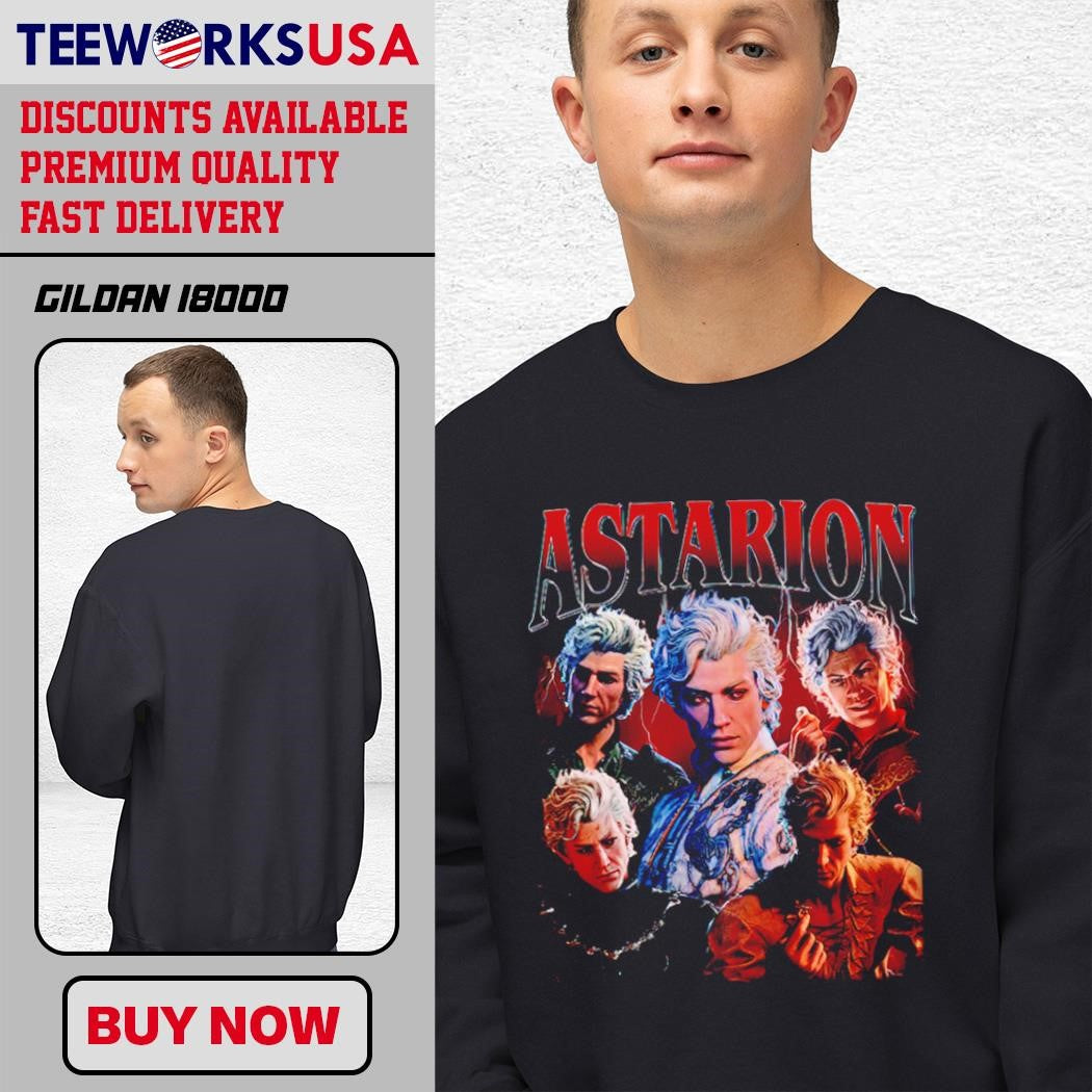 Astarion Baldur's Gate 3 limited Classic style - Adult & Kids T-Shirts, Sweatshirts & Hoodies apparel design preview 3