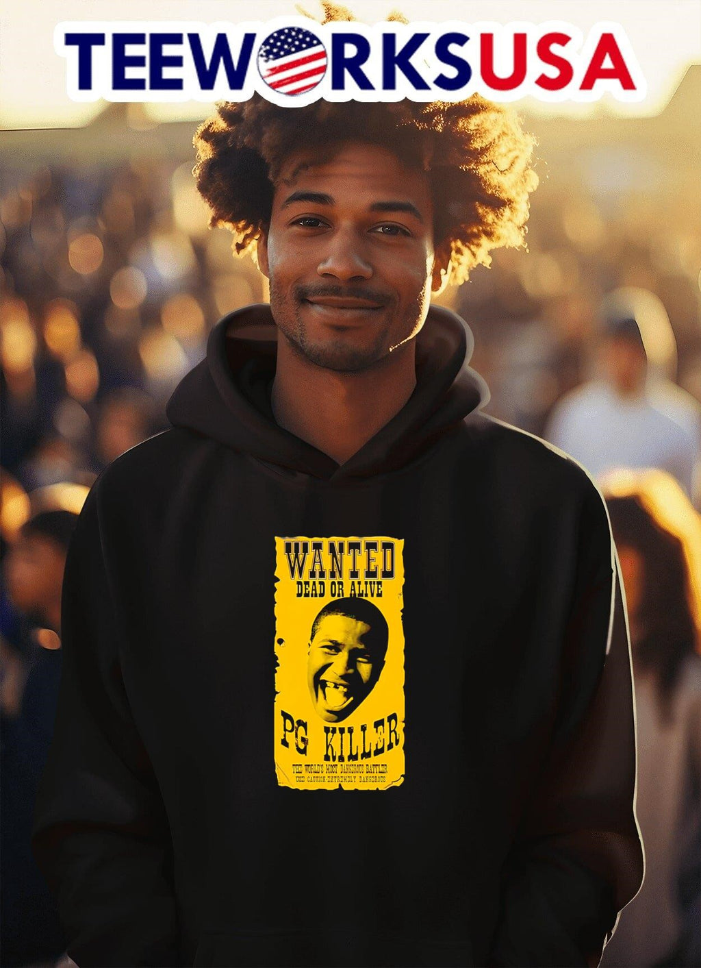 Wanted dead or alive PG Killer - Adult & Kids T-Shirts, Sweatshirts & Hoodies apparel design preview 2