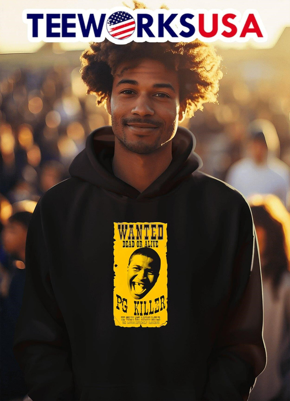 Wanted dead or alive PG Killer - Adult & Kids T-Shirts, Sweatshirts & Hoodies apparel design preview 2