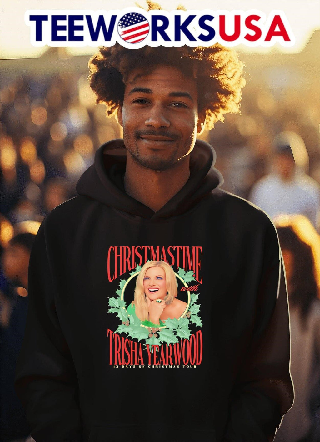 Trisha Yearwood 12 Days Of Christmas Tour 2025 - Adult & Kids T-Shirts, Sweatshirts & Hoodies apparel design preview 2