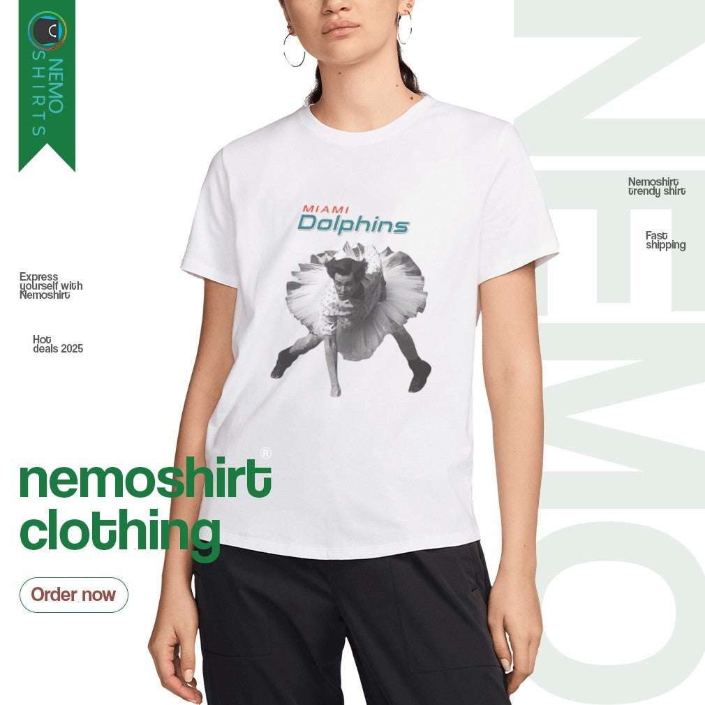 Ace Ventura ballet Miami Dolphins football - Adult & Kids T-Shirts, Sweatshirts & Hoodies apparel design preview 3