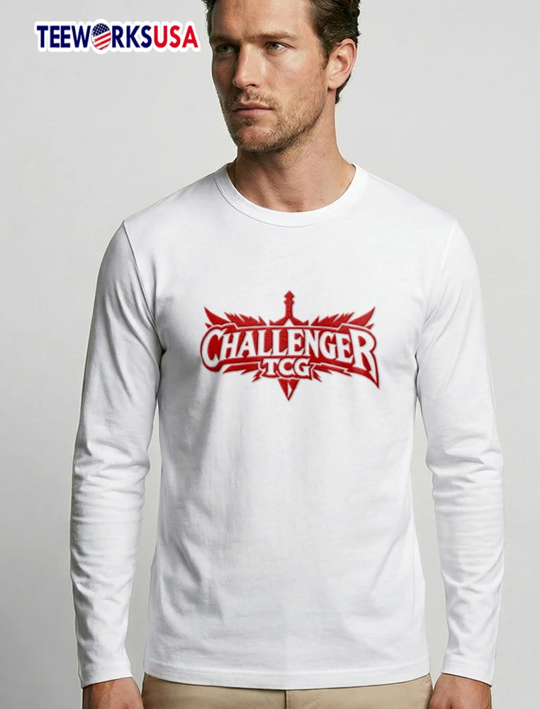 Challenger TCG red sword logo - Adult & Kids T-Shirts, Sweatshirts & Hoodies apparel design preview 3