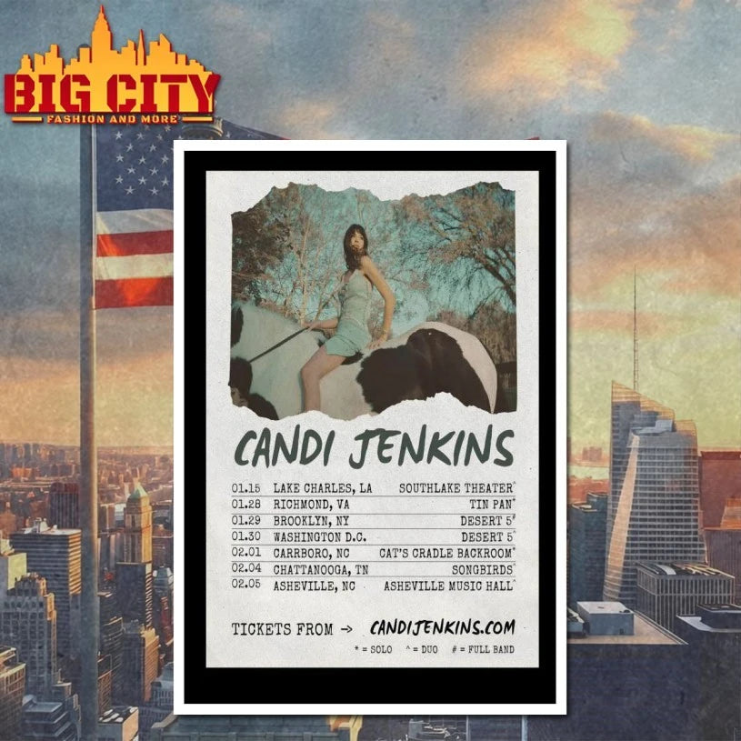 Candi Jenkins Winter 2026 Shows Poster - Adult & Kids T-Shirts, Sweatshirts & Hoodies apparel design preview 4