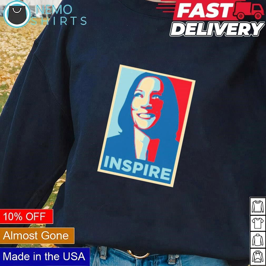 Inspire Kamala Harris 2024 president - Adult & Kids T-Shirts, Sweatshirts & Hoodies apparel design preview 1