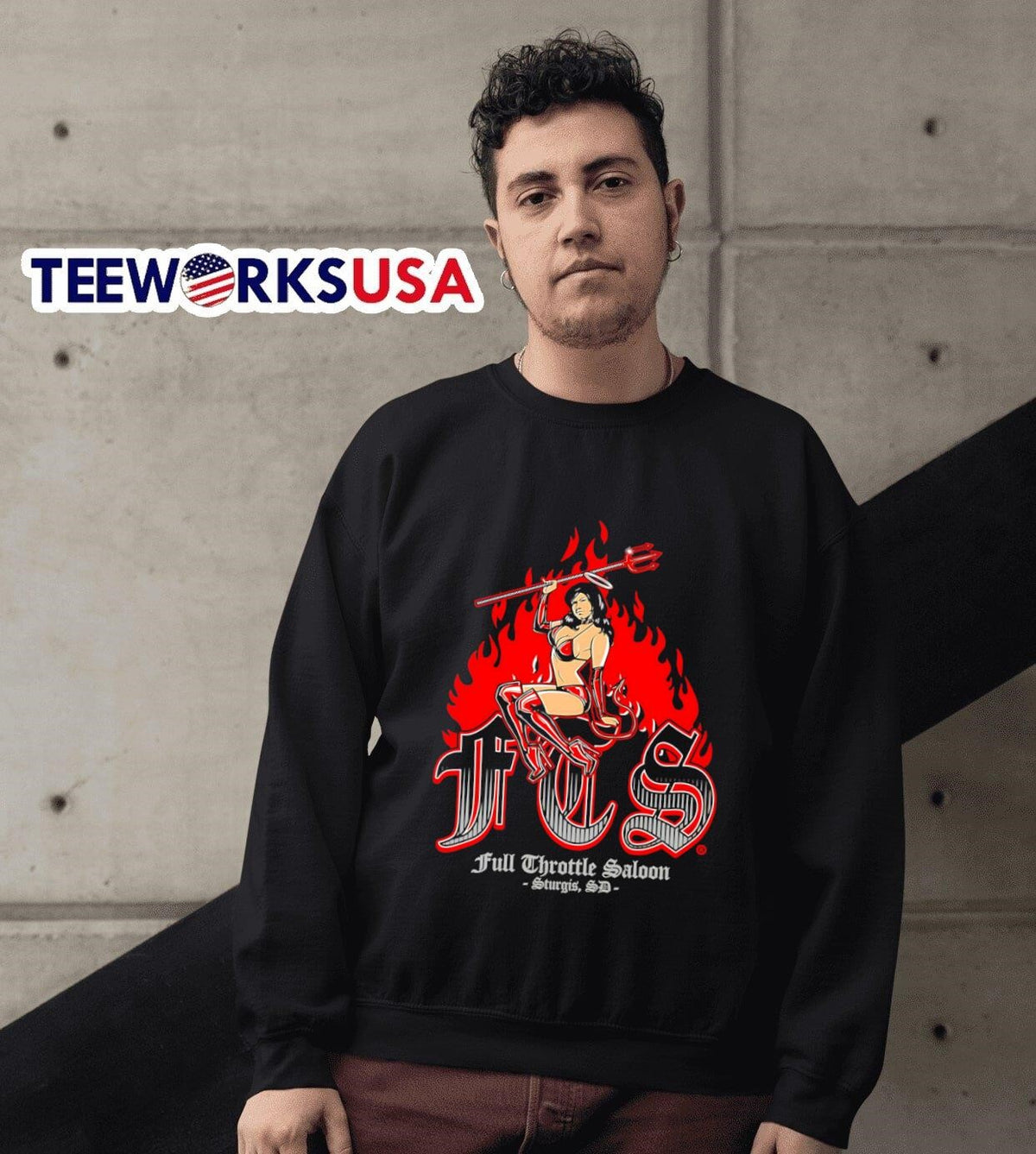 Full Throttle Saloon - Adult & Kids T-Shirts, Sweatshirts & Hoodies apparel design preview 6