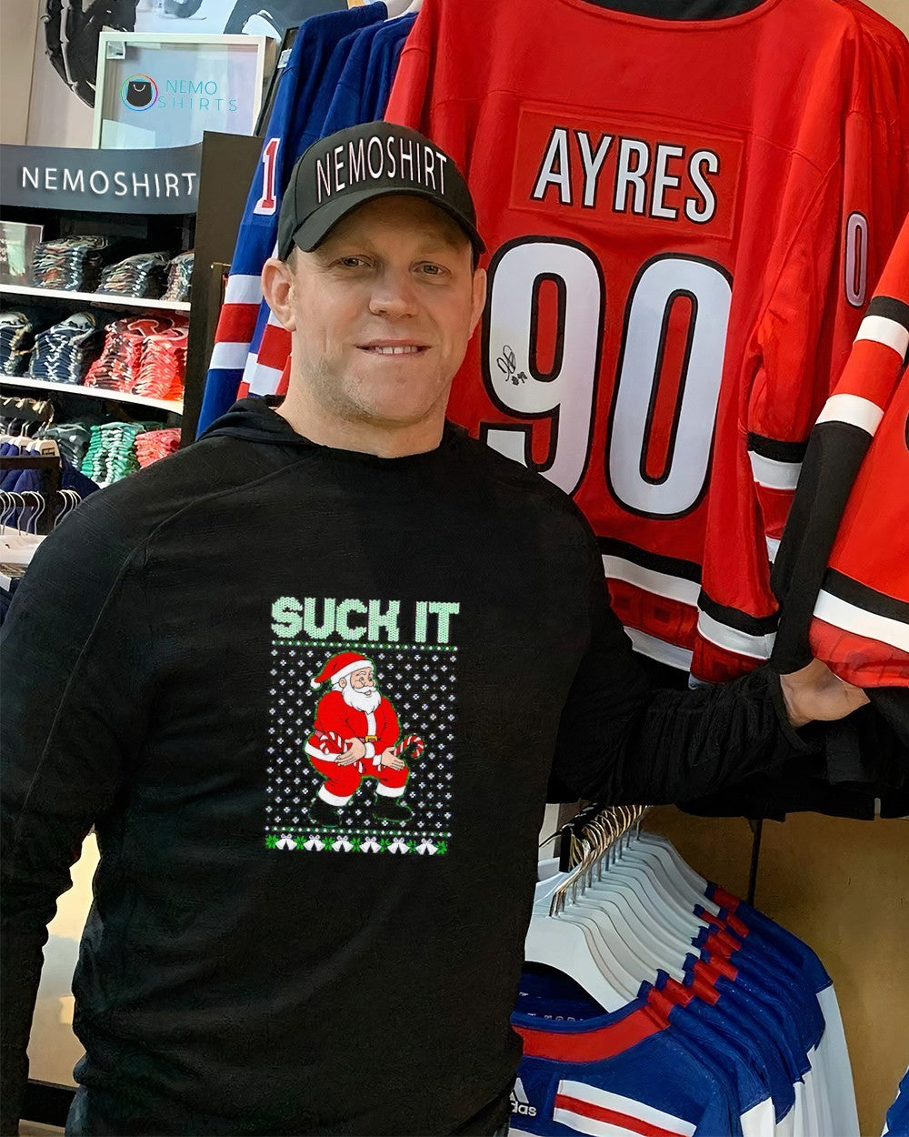 Suck it Santa Claus Christmas - Adult & Kids T-Shirts, Sweatshirts & Hoodies apparel design preview 2