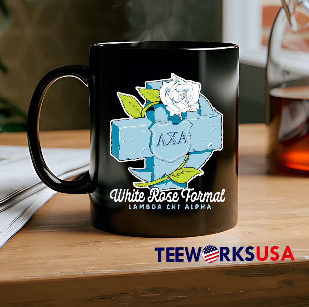 Lambda Chi Alpha White Rose Formal - Adult & Kids T-Shirts, Sweatshirts & Hoodies apparel design preview 2