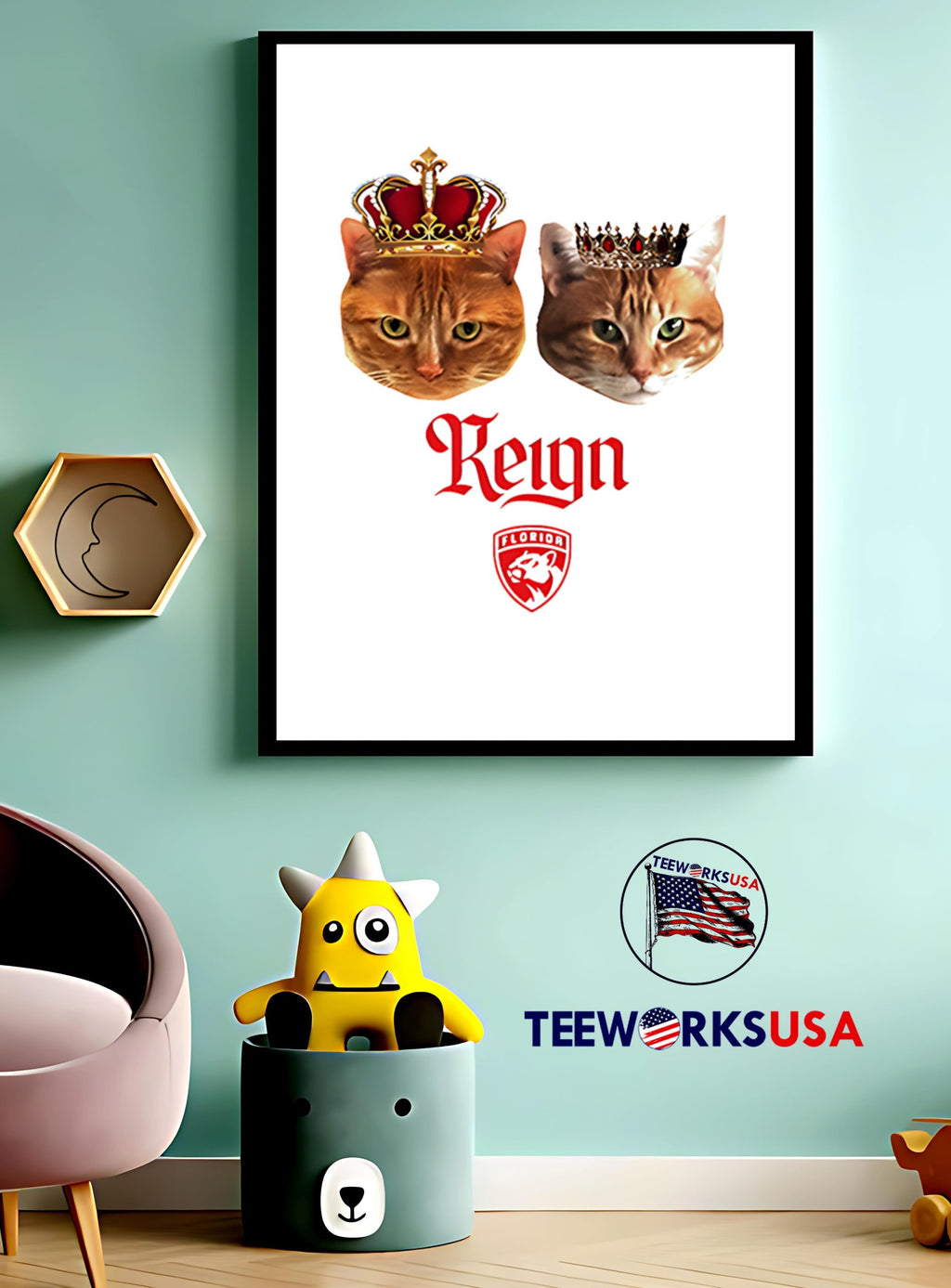 Coach's Cat Reign Florida Panthers - Adult & Kids T-Shirts, Sweatshirts & Hoodies apparel design preview 3
