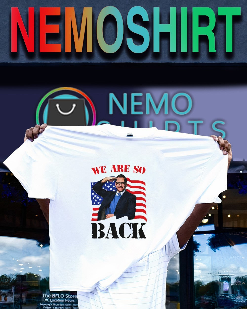 We are so back USA flag - Adult & Kids T-Shirts, Sweatshirts & Hoodies apparel design preview 1