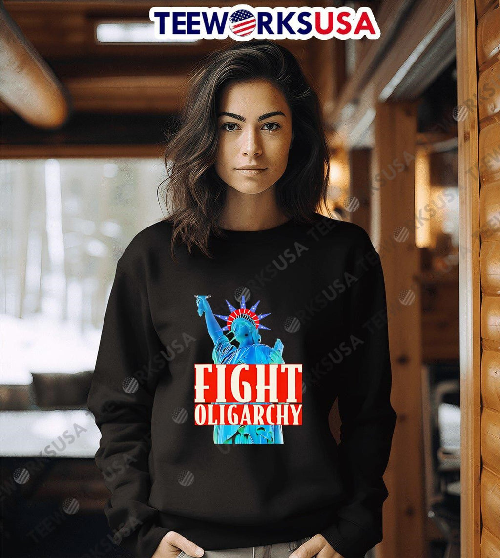 Fight Oligarchy Anti Maga Liberty - Adult & Kids T-Shirts, Sweatshirts & Hoodies apparel design preview 6